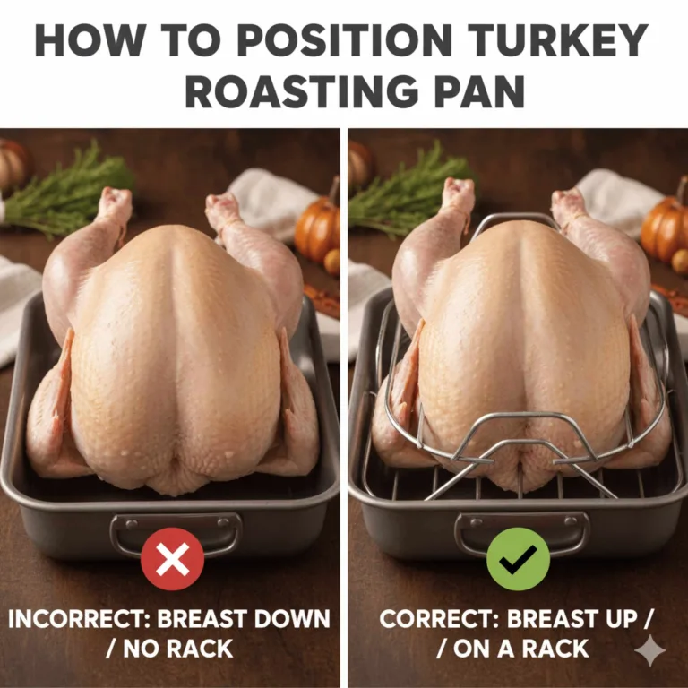 How To Position Turkey In Roasting Pan