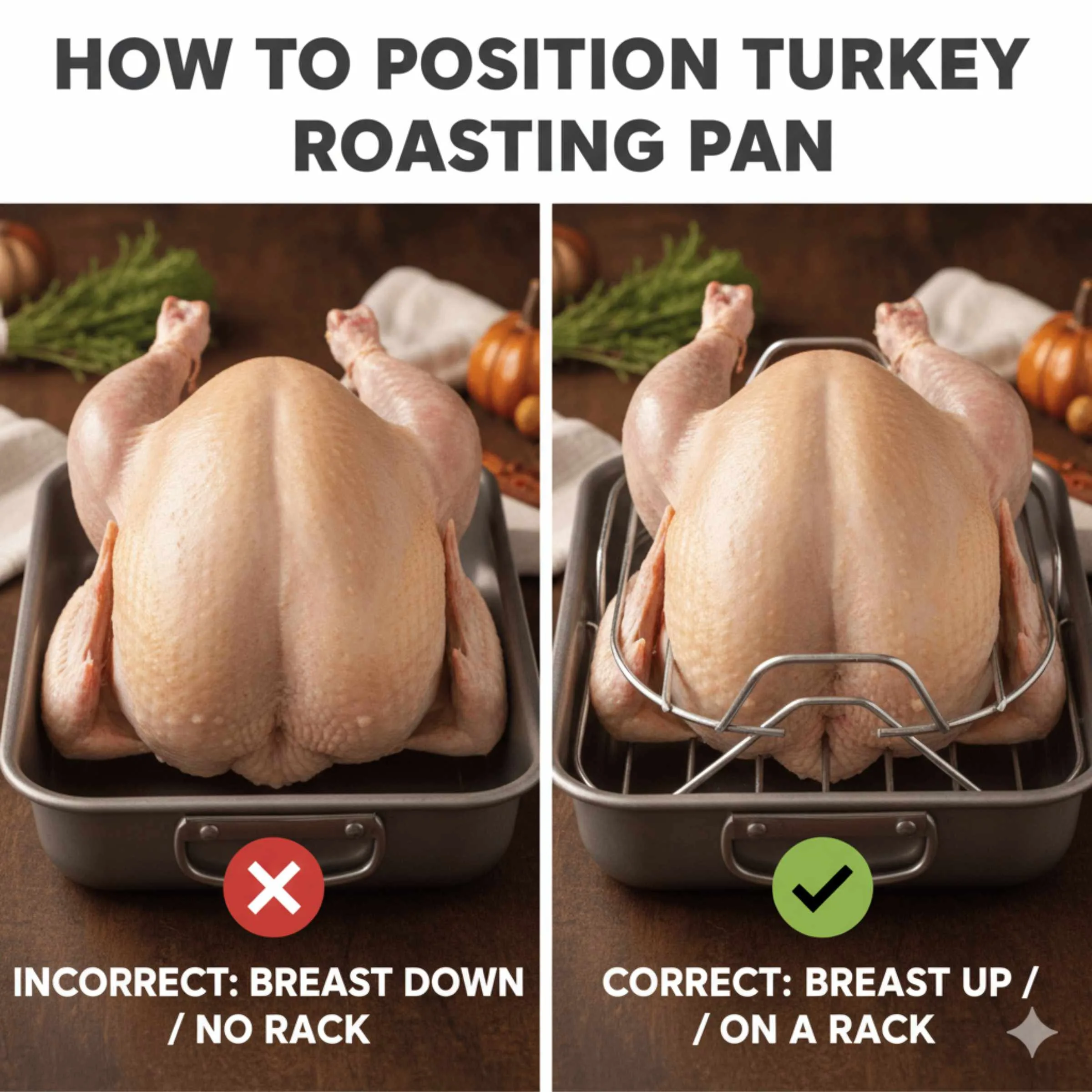 How To Position Turkey In Roasting Pan: Proven Best