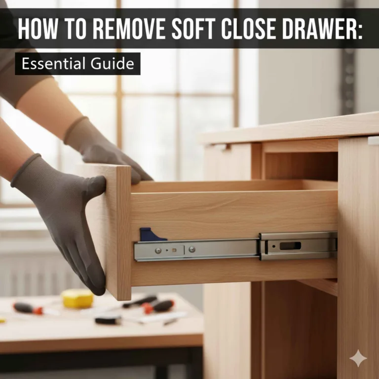 How to Remove a Soft-Close Drawer (Find the Release Tab)