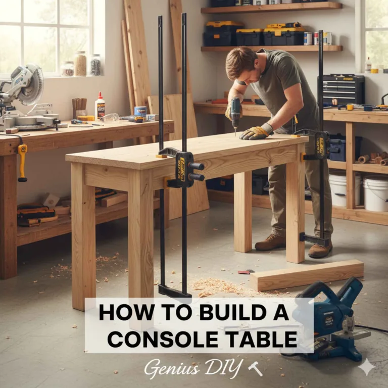 How to Build a Console Table