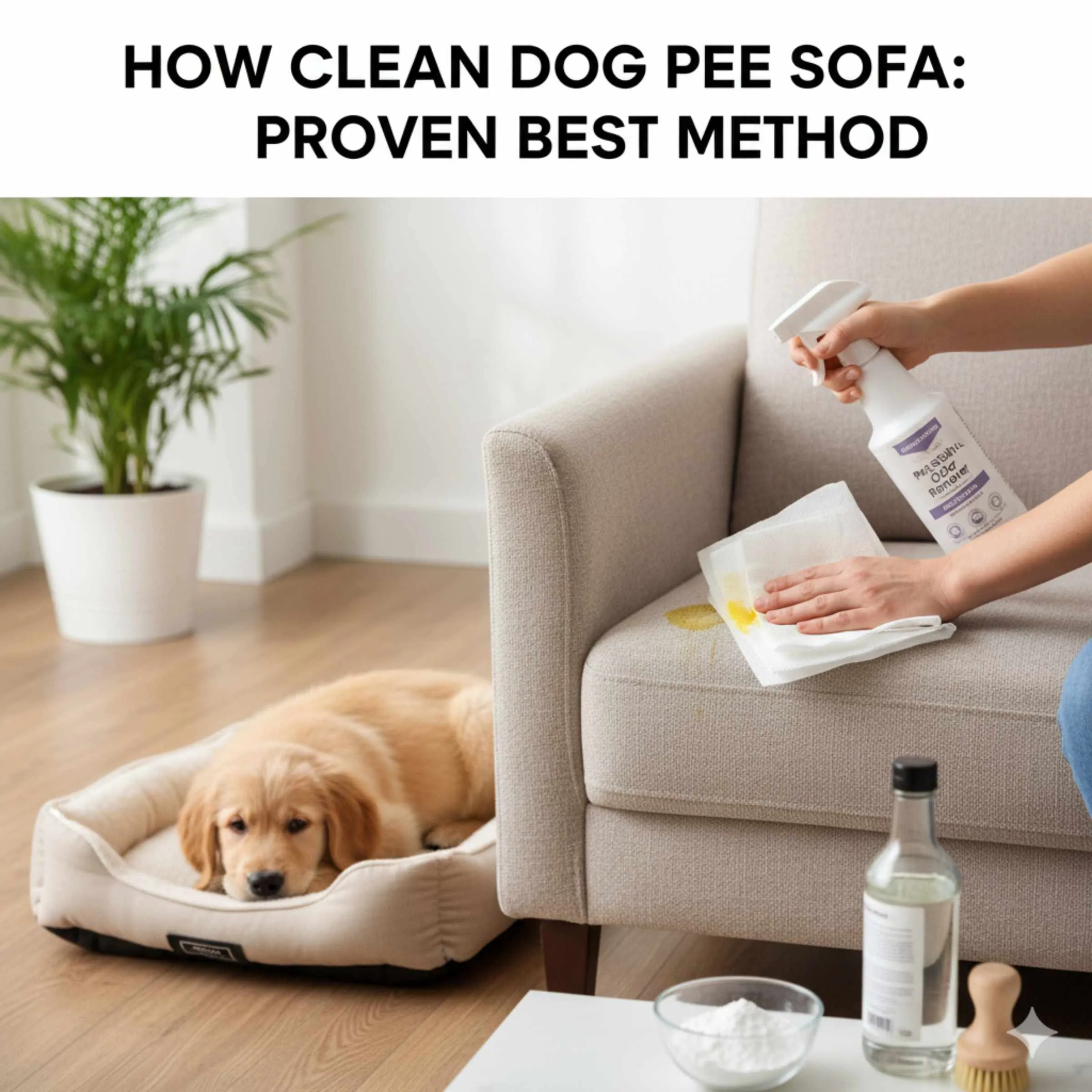 How to Clean Dog Pee Off Sofa: Proven Best Method