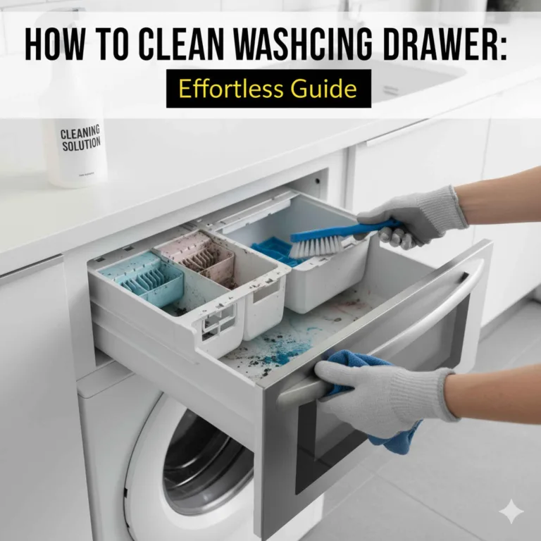 How to Clean Washing Machine Drawer