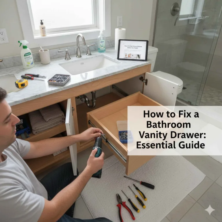 How to Fix a Bathroom Vanity Drawer