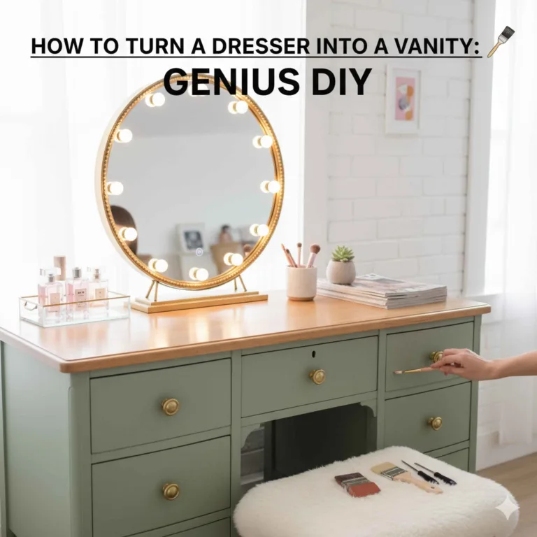 How to Turn a Dresser Into a Vanity