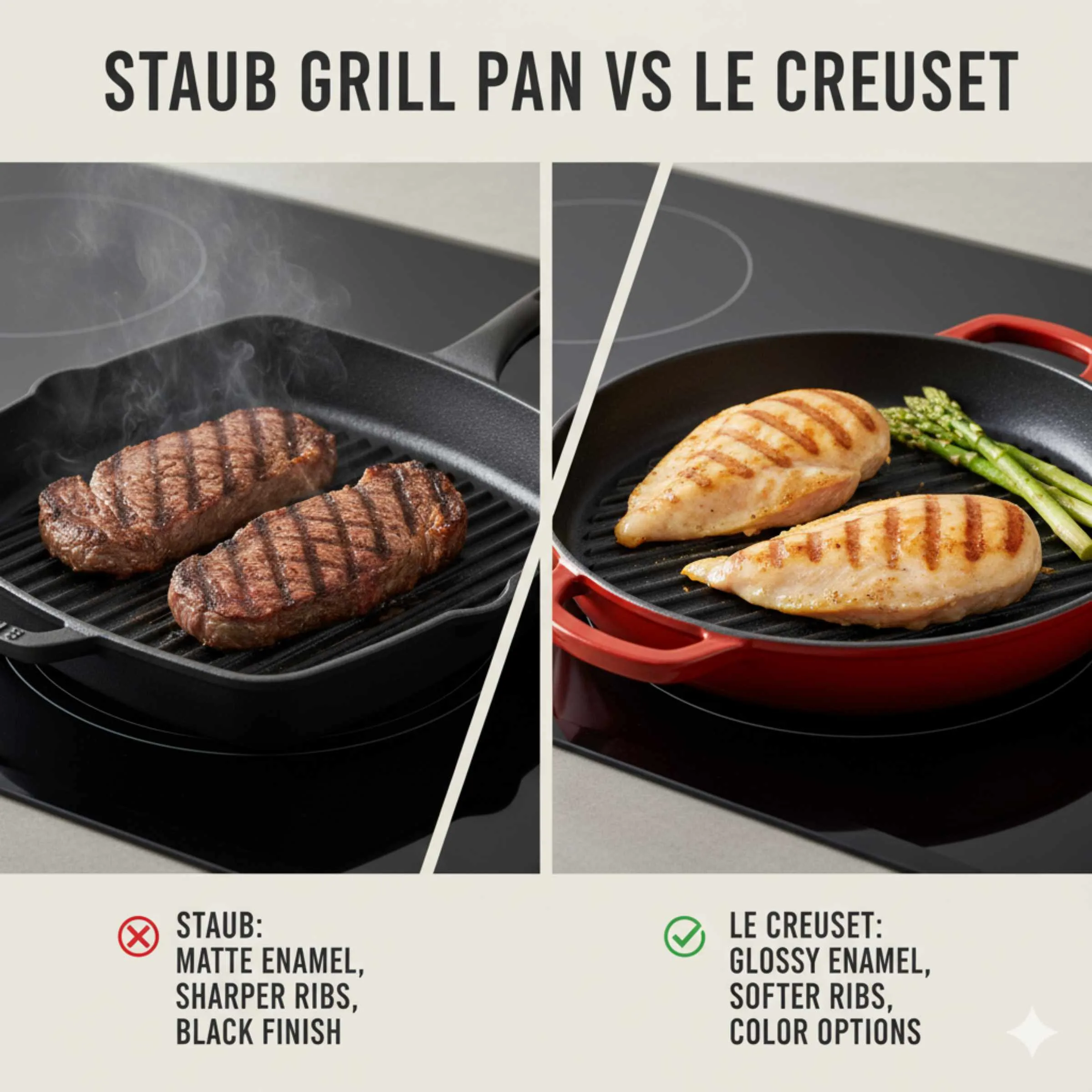 Staub Grill Pan Vs Le Creuset: Essential Battle