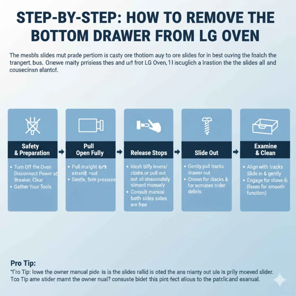 Step-by-Step How to Remove the Bottom Drawer from LG Oven