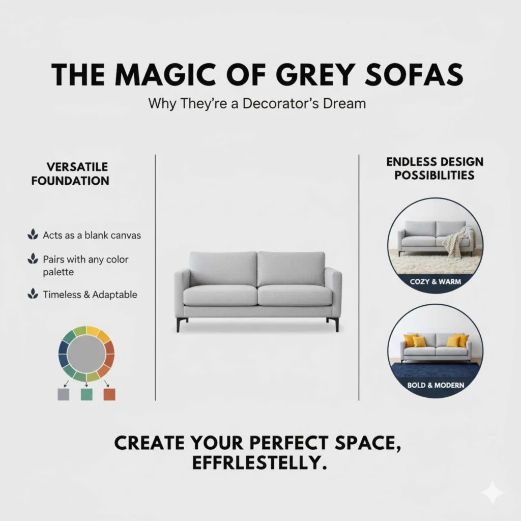 The Magic of Grey Sofas