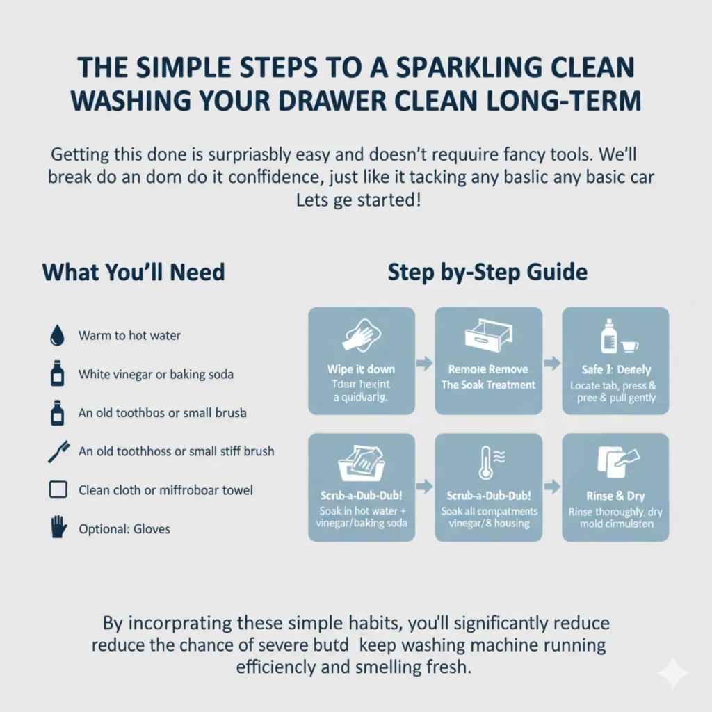The Simple Steps to a Sparkling Clean Washing Machine Drawer