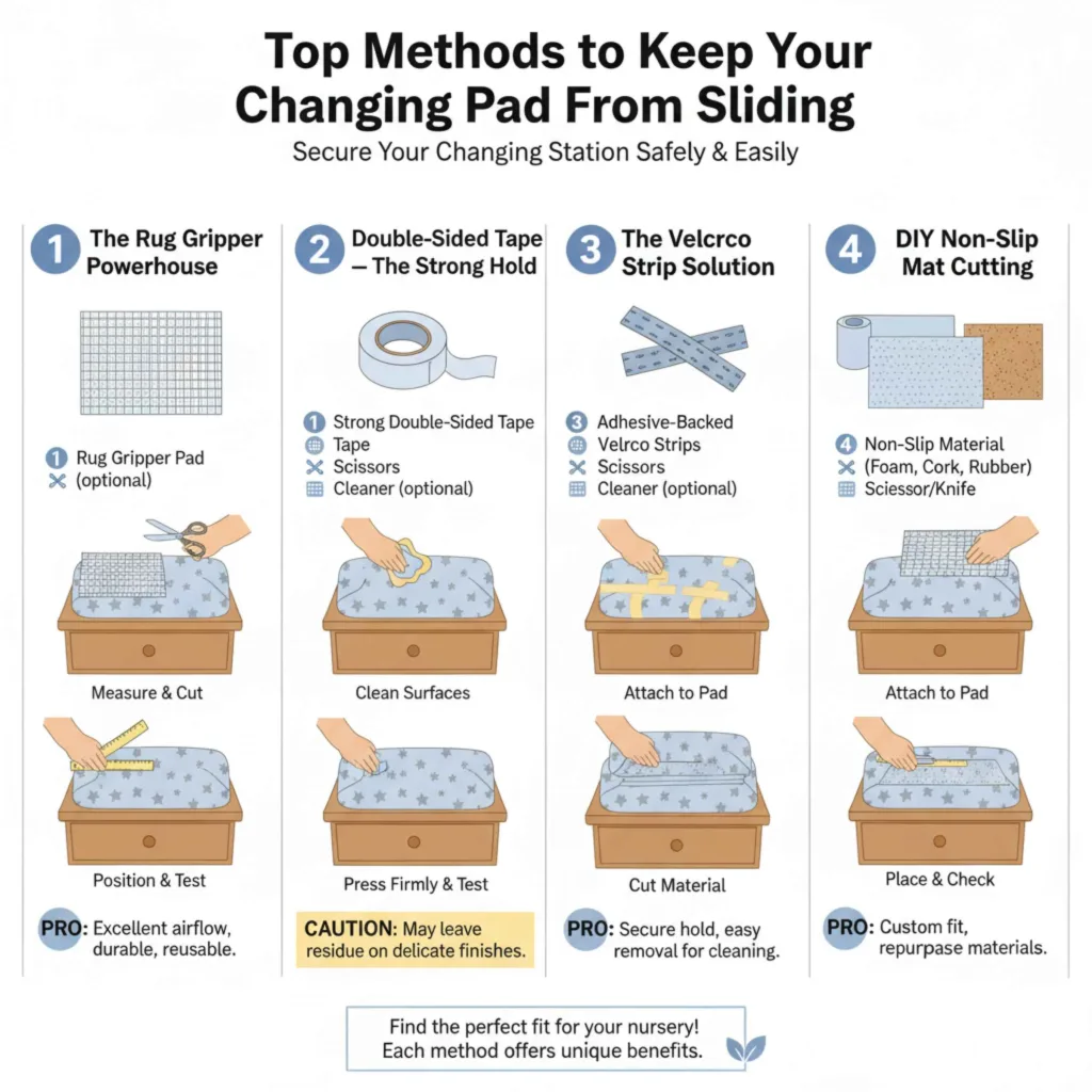 Top Methods to Keep Your Changing Pad From Sliding