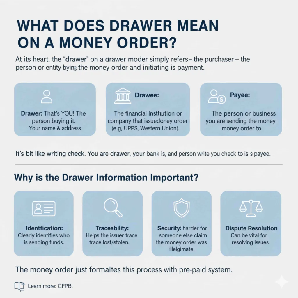 What Does Drawer Mean on a Money Order