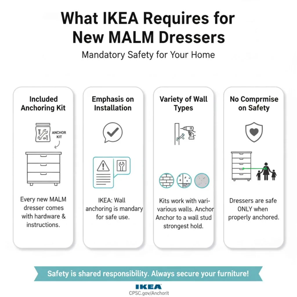 What IKEA Requires for New MALM Dressers