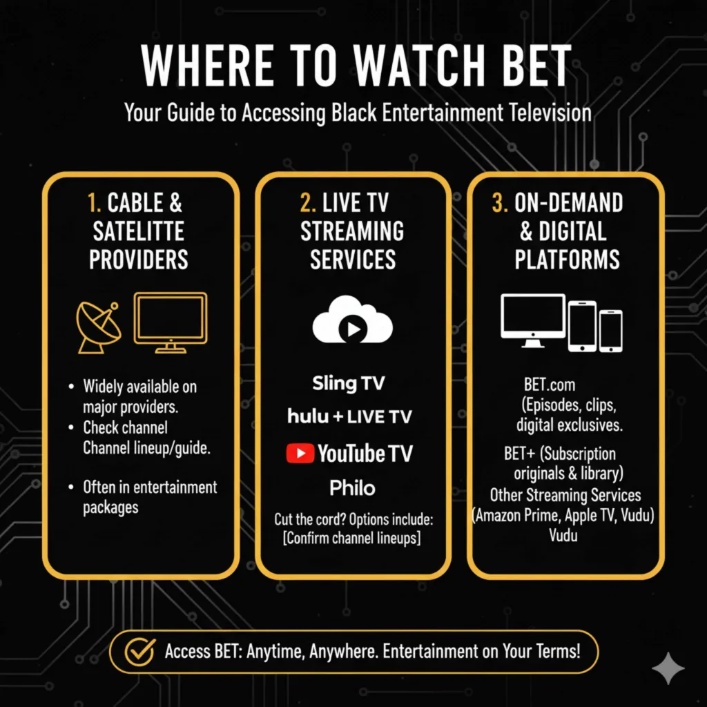 Where to Watch BET
