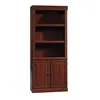 Sauder Heritage Hill library with doors, classic cherry finish