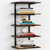 Harwaya 5-tier open wall-mounted bookshelf