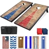 GoSports Rustic Cornhole Game Set (2 Boards + 8 Bags)
