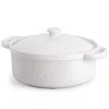 FUN ELEMENTS 2qt Lace Emboss Casserole w/ Lid