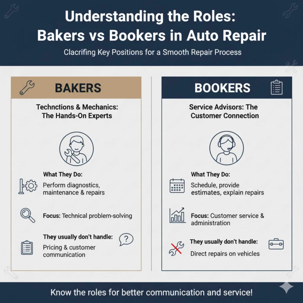 Bakers vs Bookers in Auto Repair
