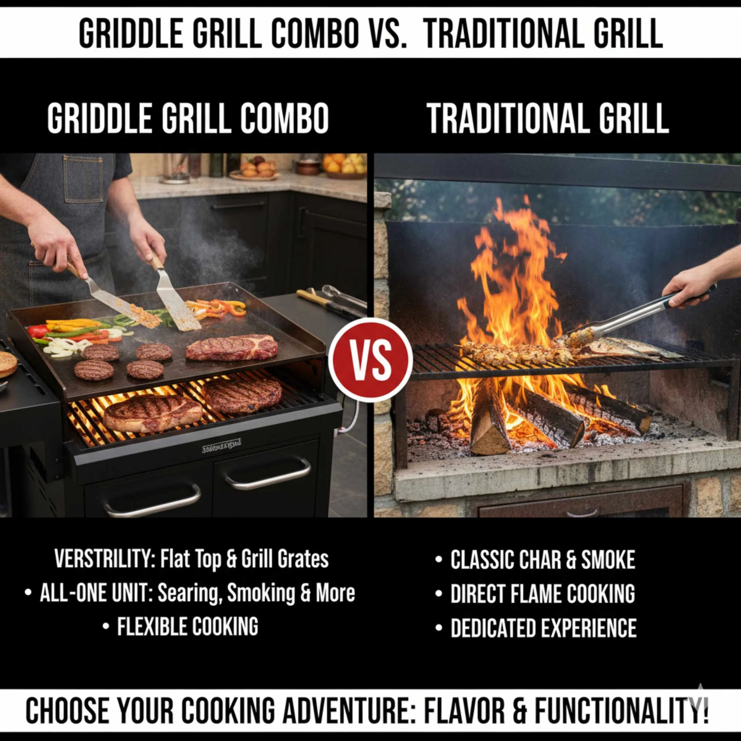 Griddle Grill vs Grill: Essential Showdown