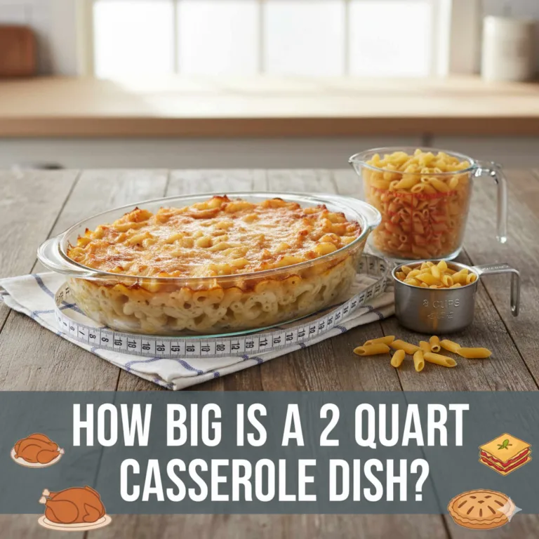 How Big Is A 2 Quart Casserole Dish?