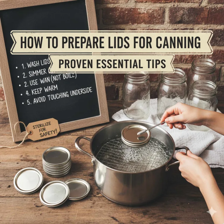 How To Prepare Lids For Canning