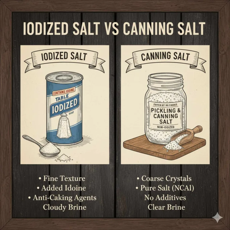 Iodized Salt Vs Canning Salt