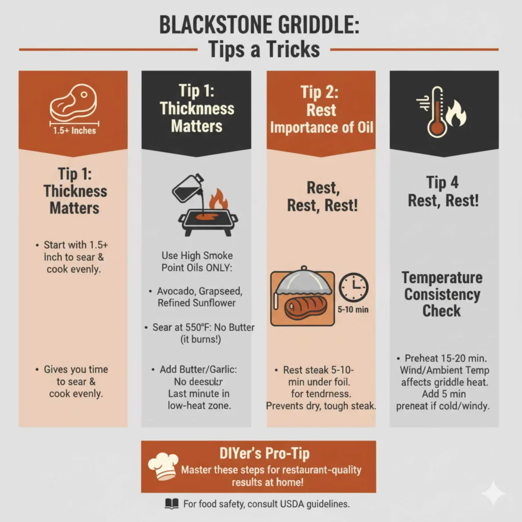 Pro Tips for Achieving True Steakhouse Quality on Your Blackstone