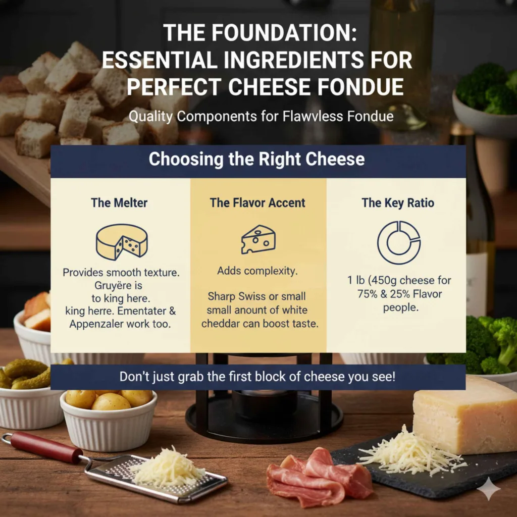 The Foundation Essential Ingredients for Perfect Cheese Fondue
