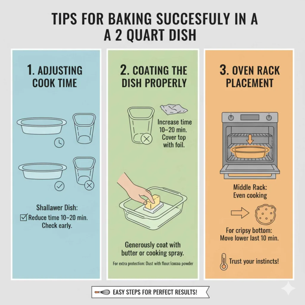 Tips for Baking Successfully in a 2 Quart Dish