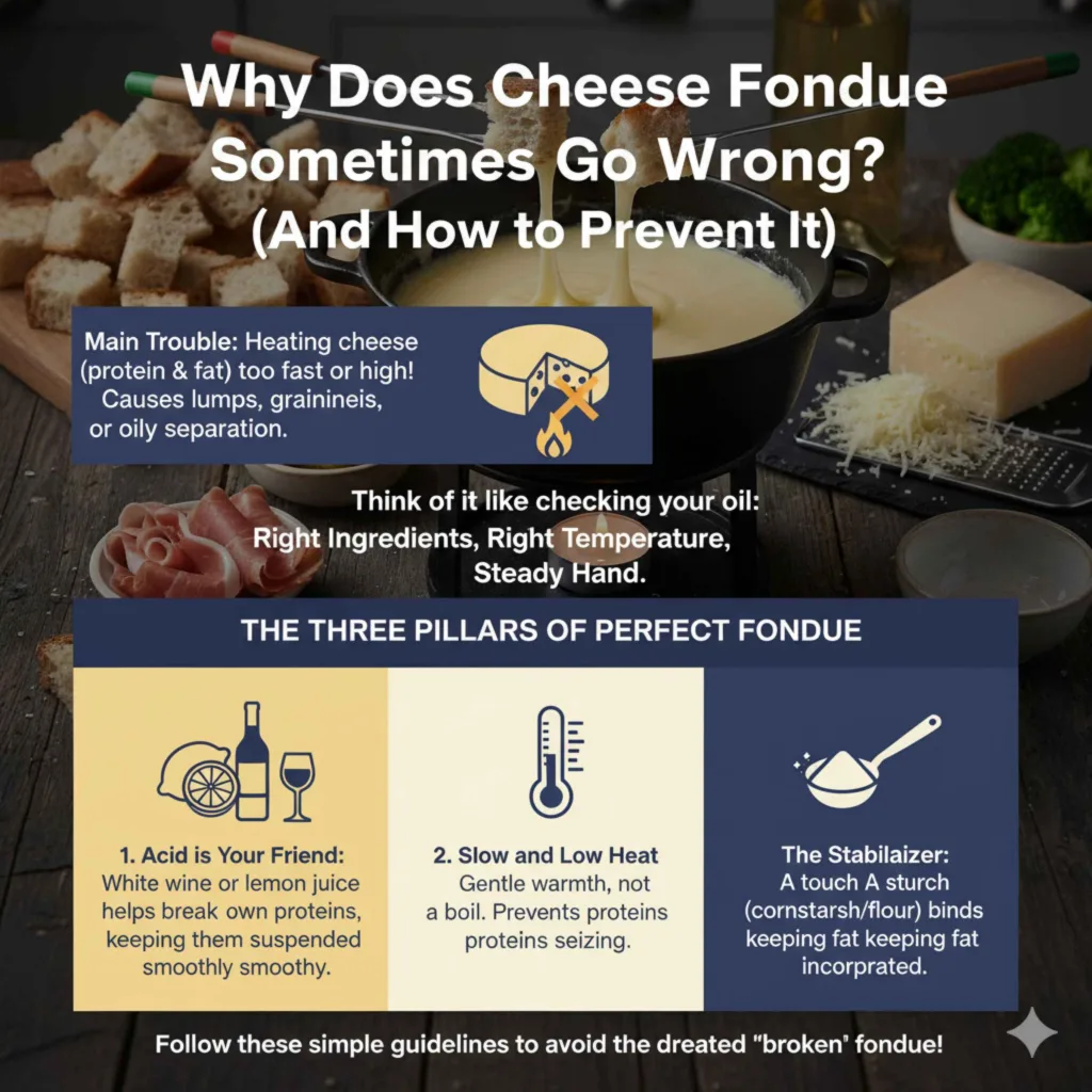 Why Does Cheese Fondue Sometimes Go Wrong (And How to Prevent It)