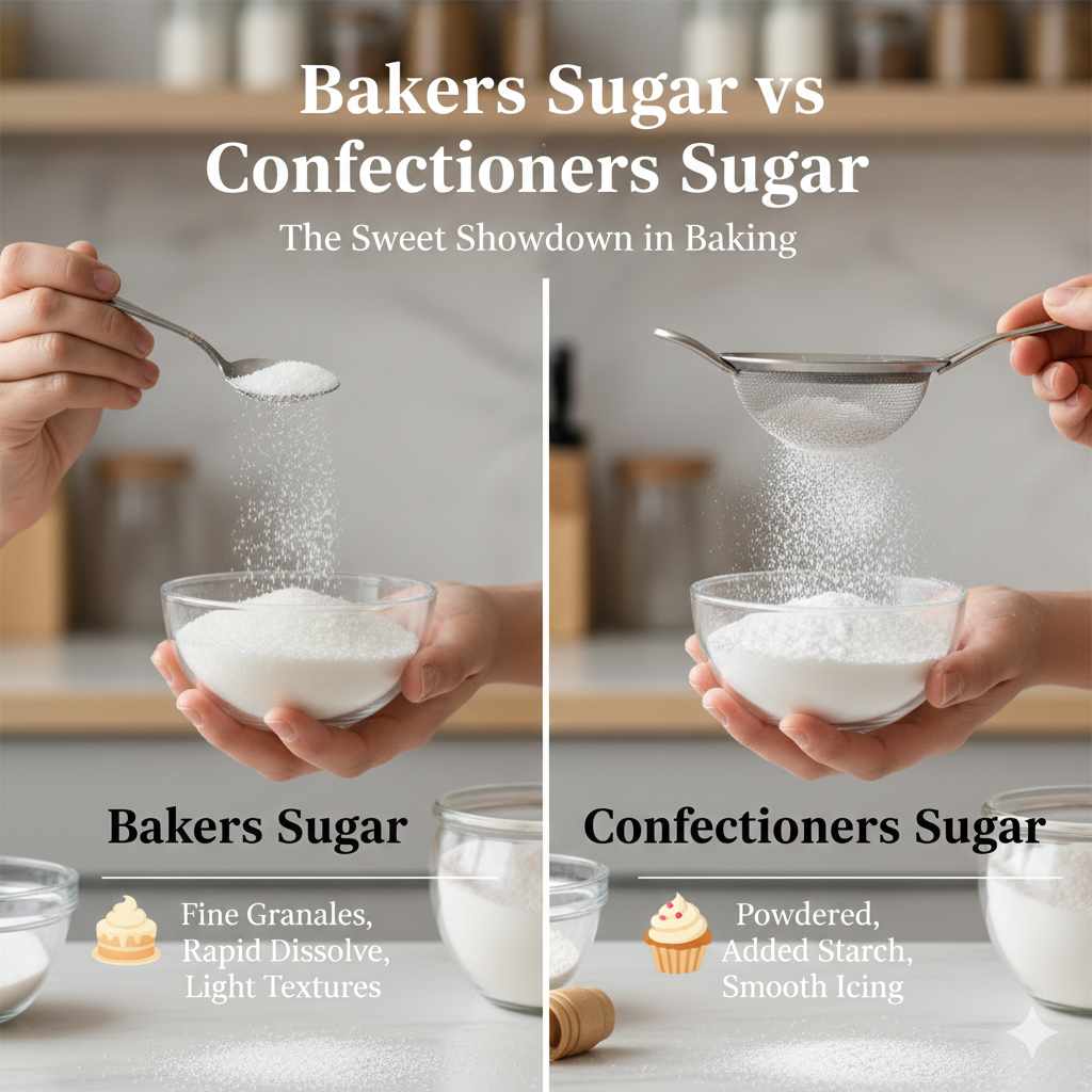Bakers Sugar Vs Confectioners Sugar
