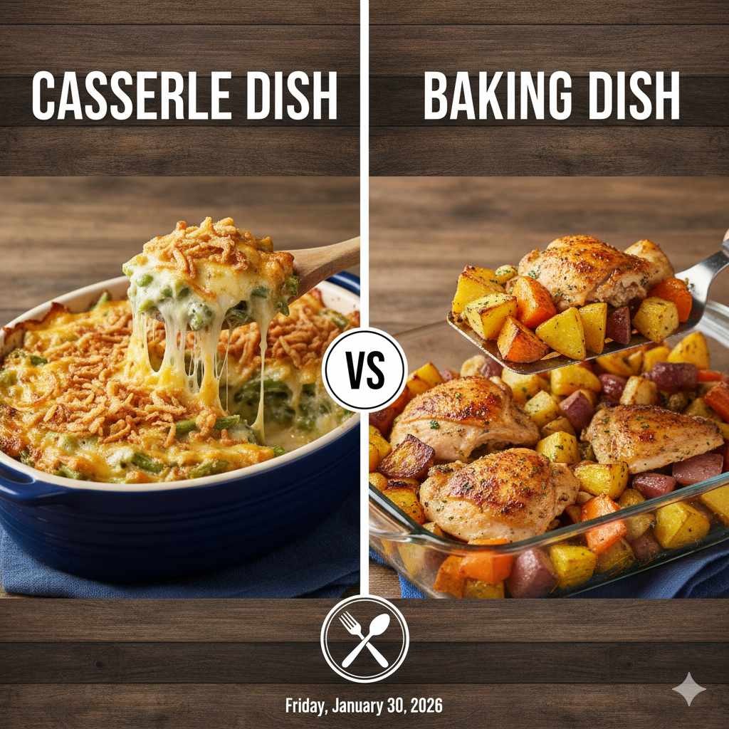 Casserole Dish vs Baking Dish
