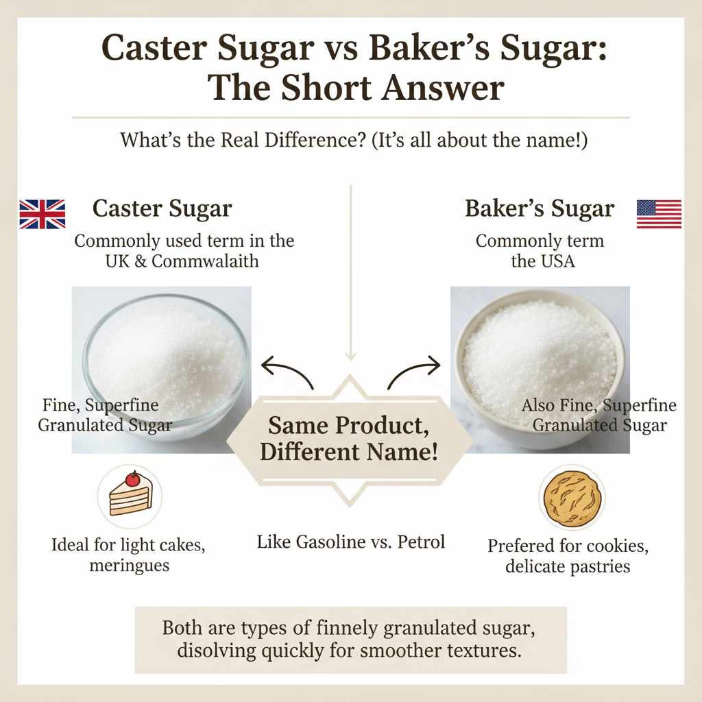 Caster Sugar Vs Baker’s Sugar