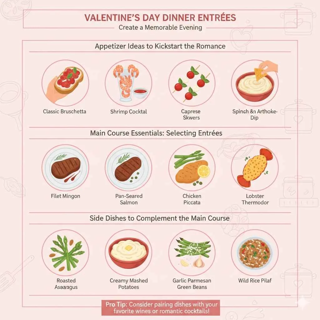 Choosing the Perfect Valentine’s Day Dinner Entrées