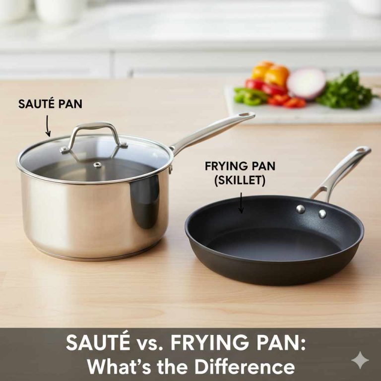 Difference Between Saute Pan and Frying Pan