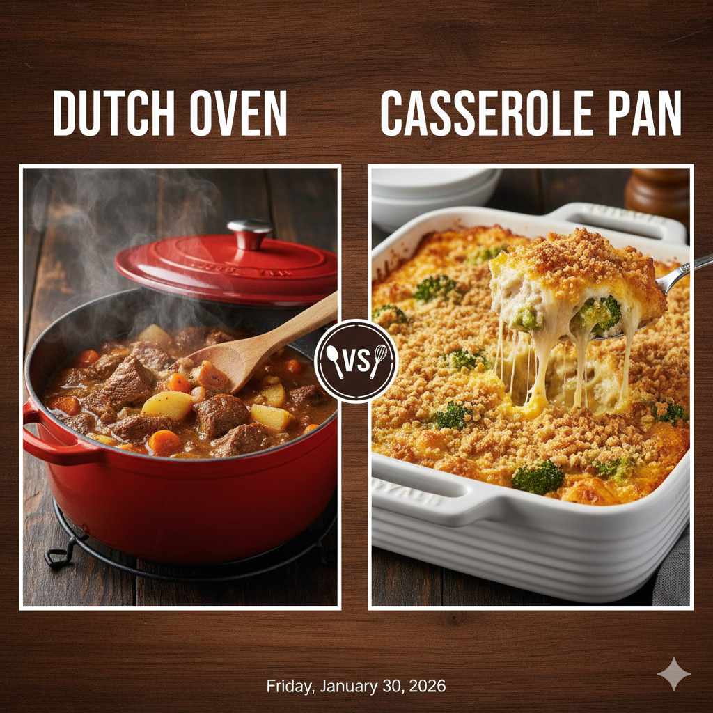 Dutch Oven Vs Casserole Pan