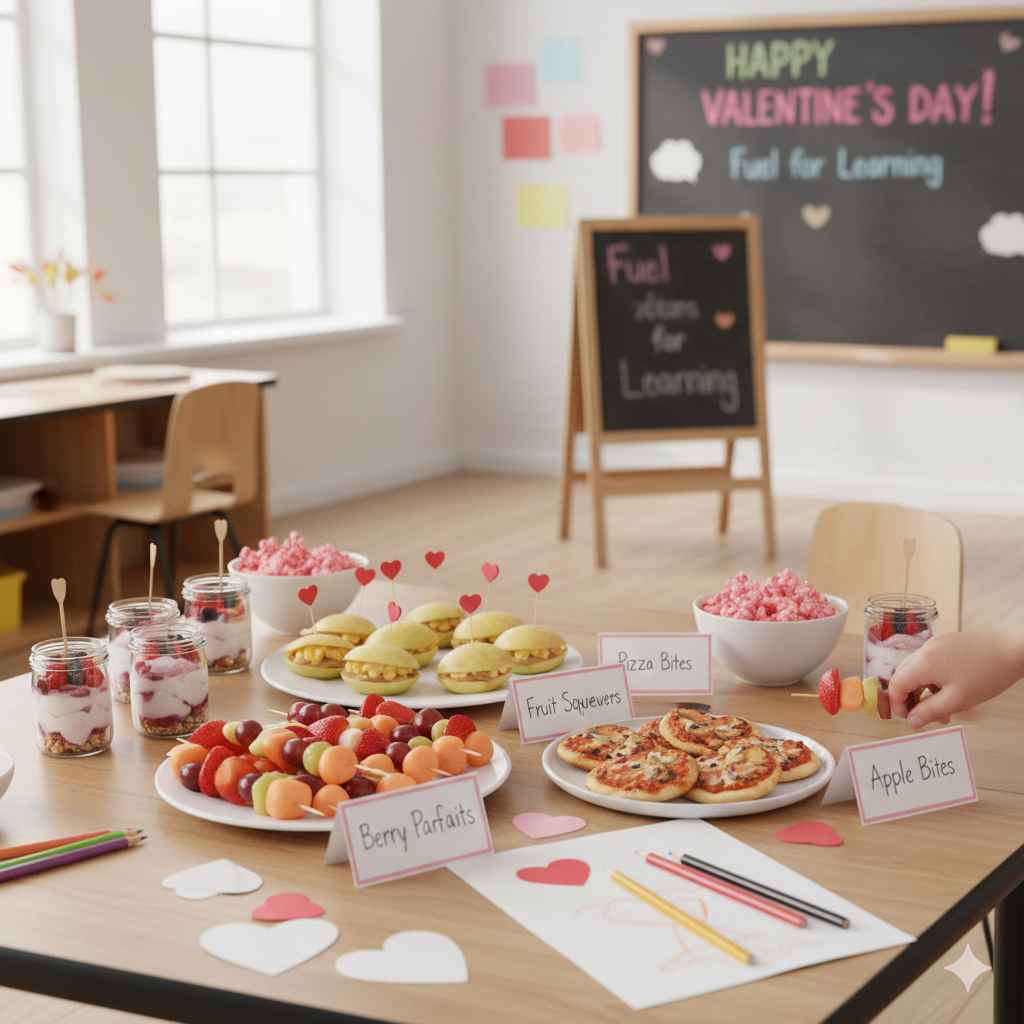 Easy Healthy Valentine’s Day Snacks for School Success