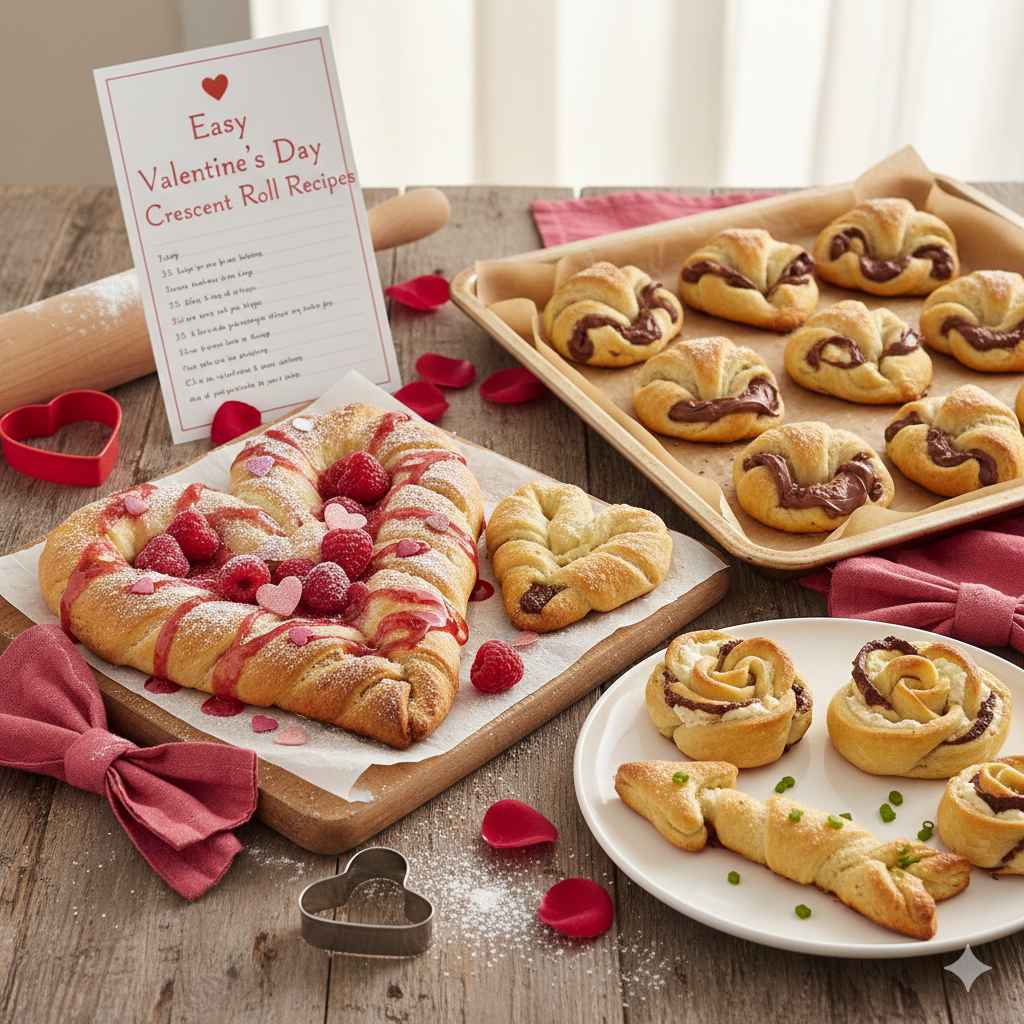 Easy Valentine’s Day Crescent Roll Recipes to Make at Home