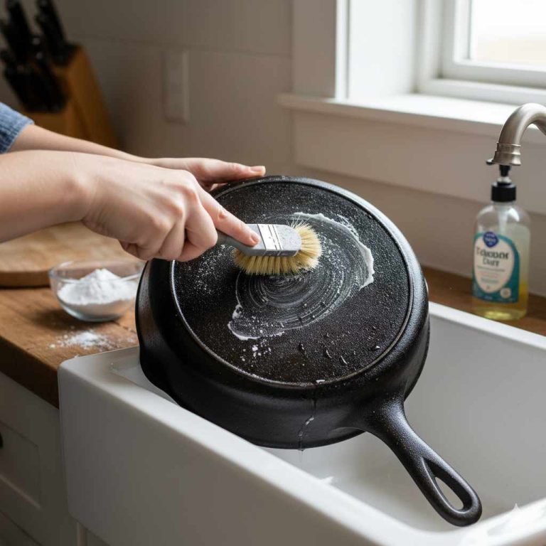 How To Clean The Outside Of Cast Iron Skillet