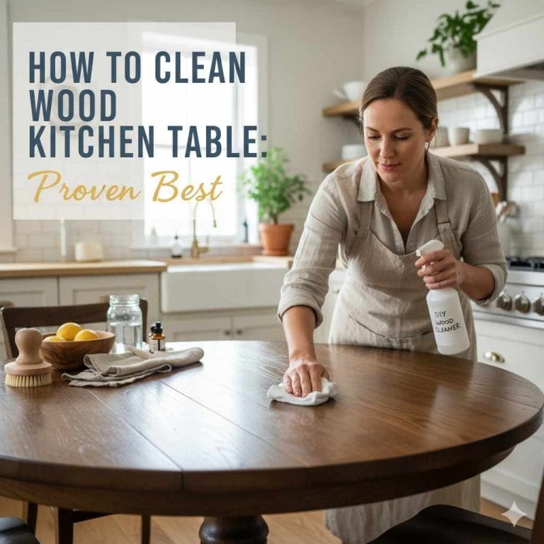 How To Clean Wood Kitchen Table