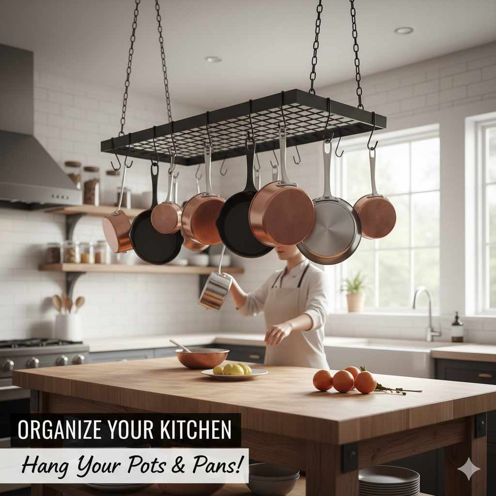 How To Hang Pots And Pans In Kitchen: The Genius Method