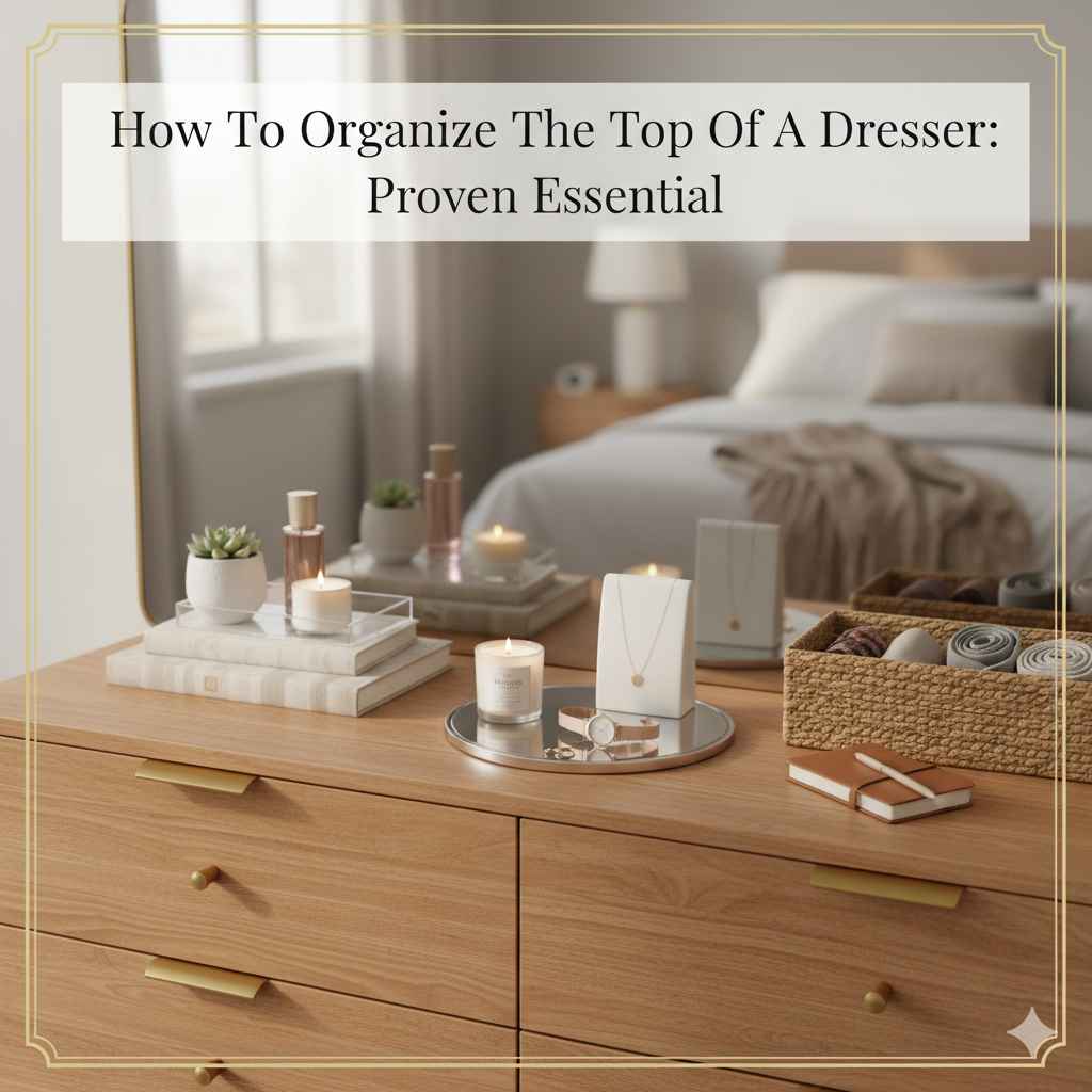 How To Organize The Top Of A Dresser