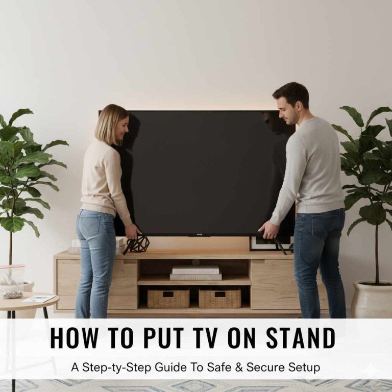 How To Put TV On Stand