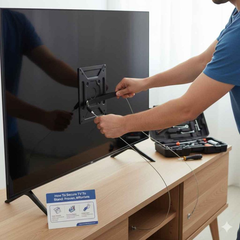 How To Secure TV To Stand