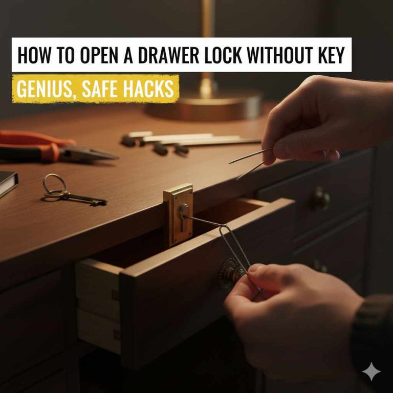 How to Open a Drawer Lock Without Key
