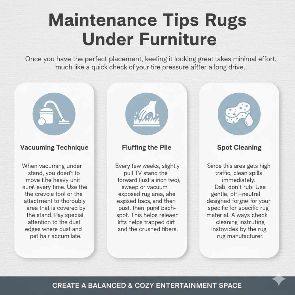 Maintenance Tips for Rugs Under Furniture
