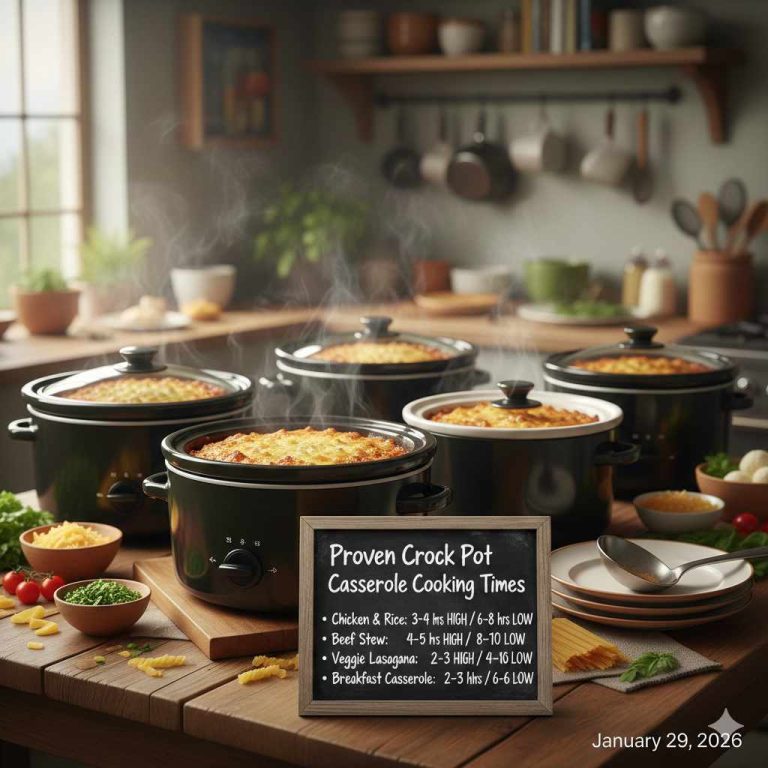 Proven Crock Pot Casserole Cooking Times