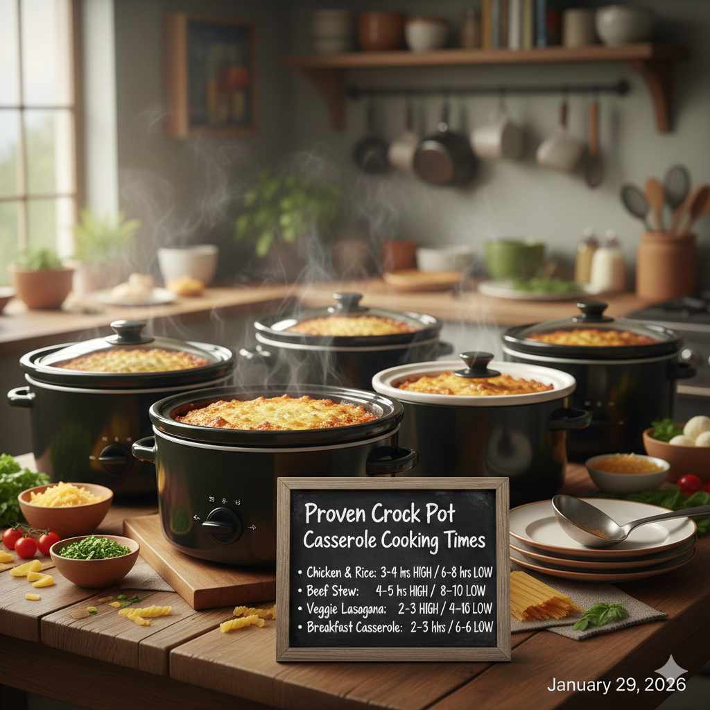 Proven Crock Pot Casserole Cooking Times