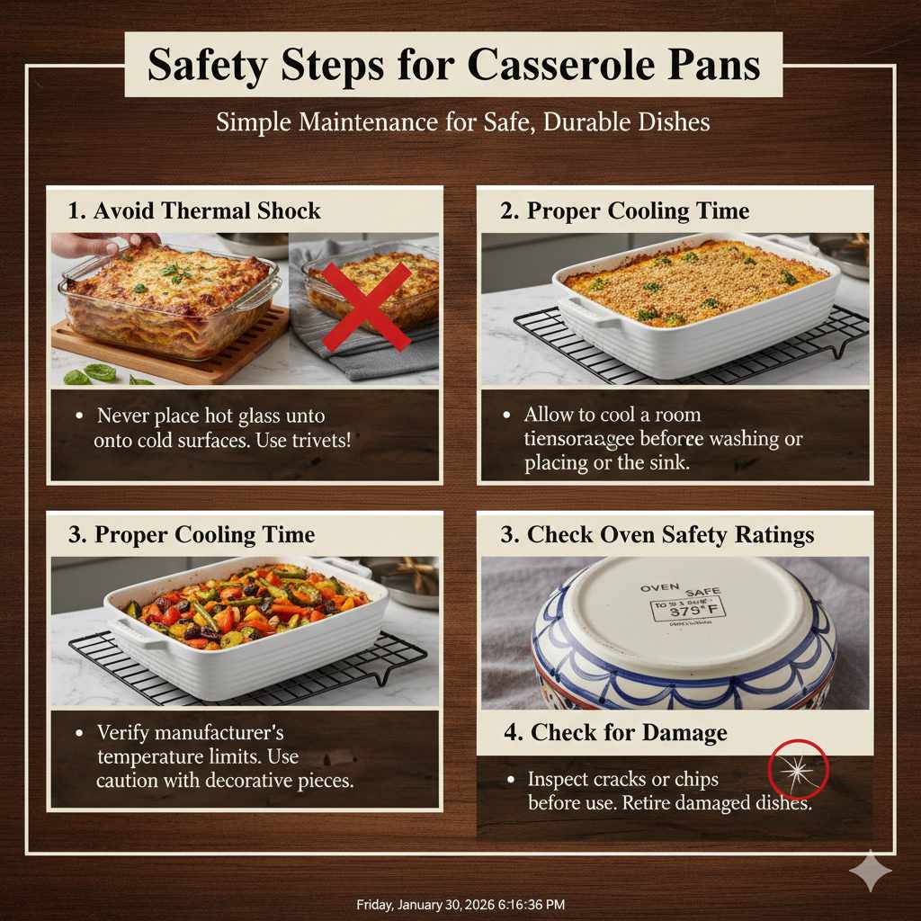 Safety Steps for Casserole Pans