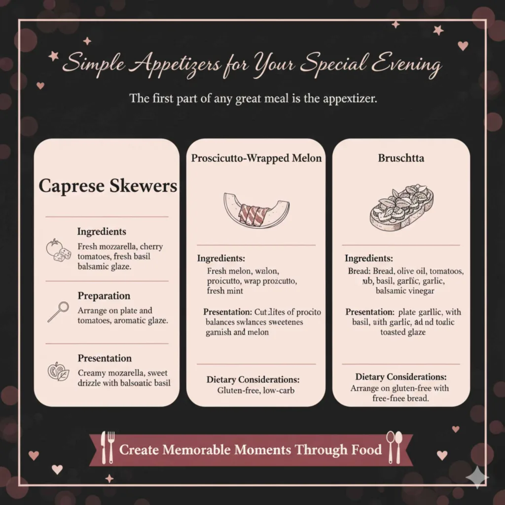 Simple Appetizers for Your Special Evening 