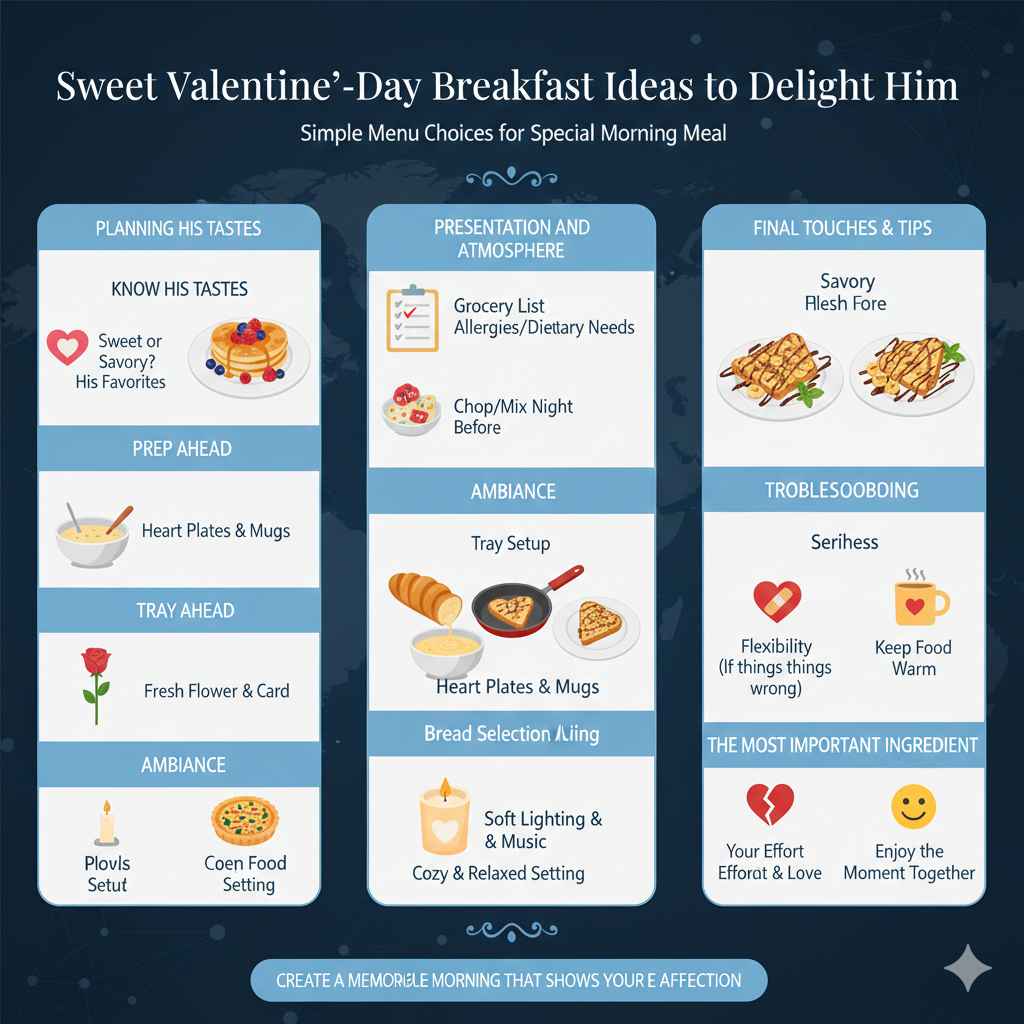 Sweet Sweet Valentine’s Day Breakfast Ideas for Him